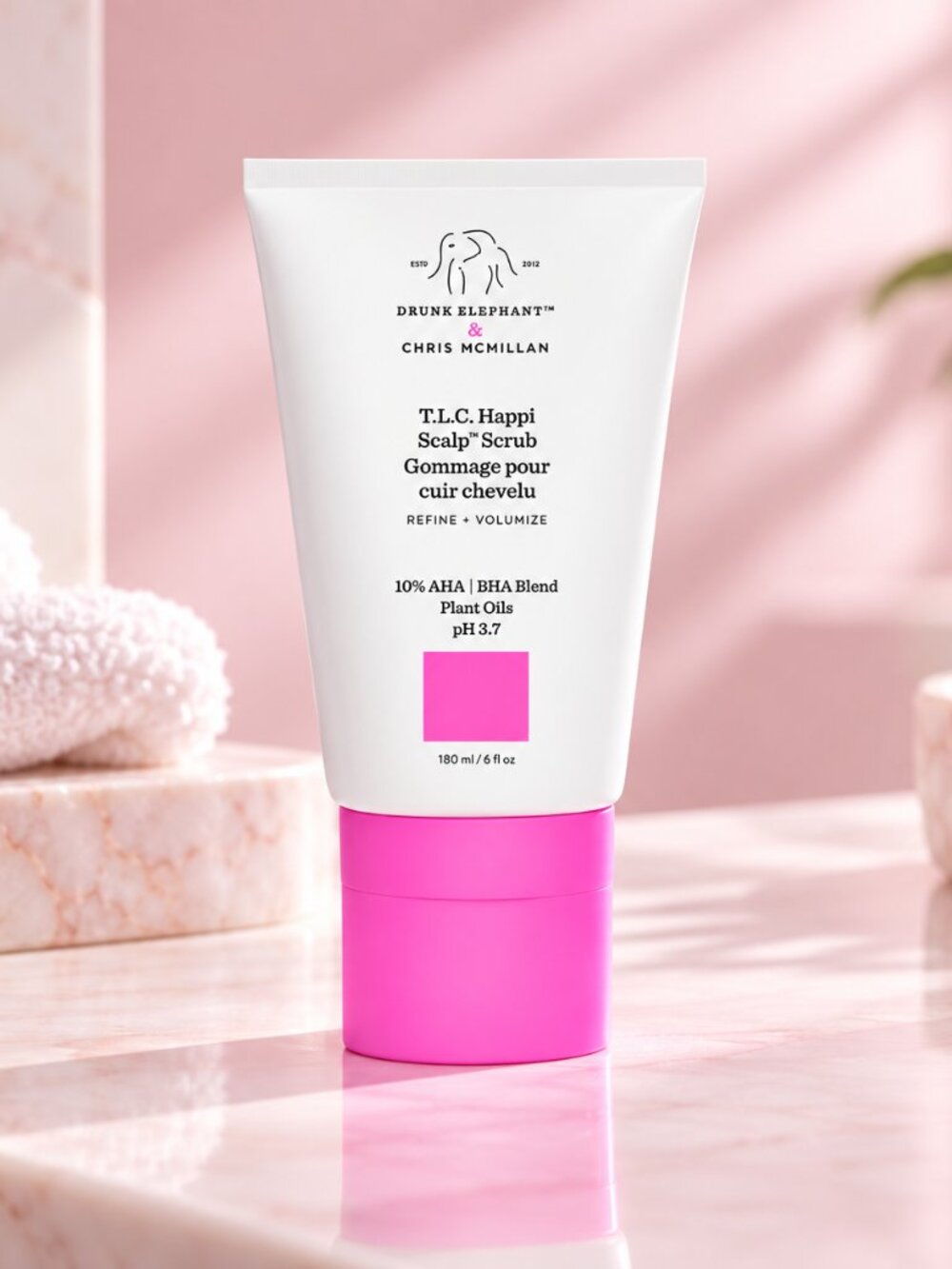 MSRP $39 | Drunk Elephant T.L.C. Happi Scalp Scrub – 6 oz / 180 mL – NEW